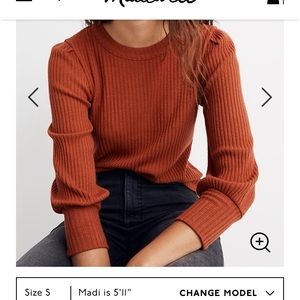 Madewell brush knit sweater and open to trade !!!!